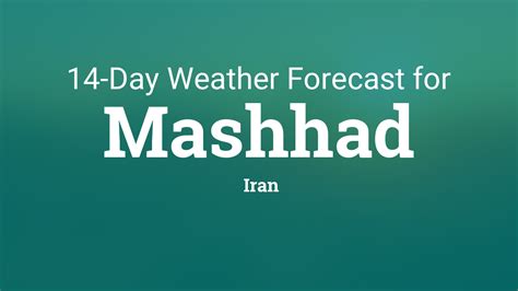 mashhad weather forecast